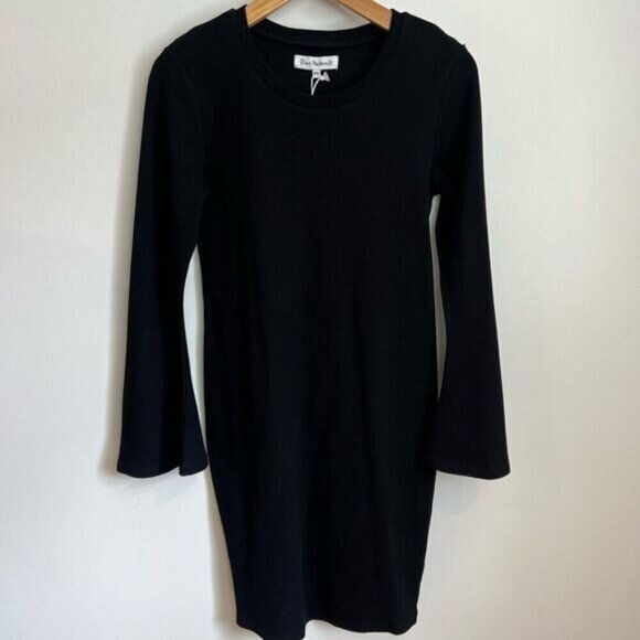 Brand New Rose Maternite Women’s XXS Black Long Bell Sleeve Dress Goth Pregnancy - Picture 10 of 14